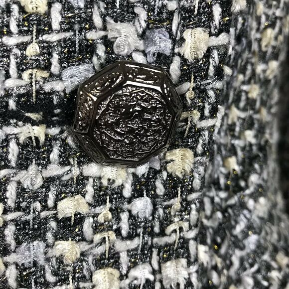 Alberto Makali Metallic Tweed Double Breast Lined Jacket Blazer - Picture 7 of 12